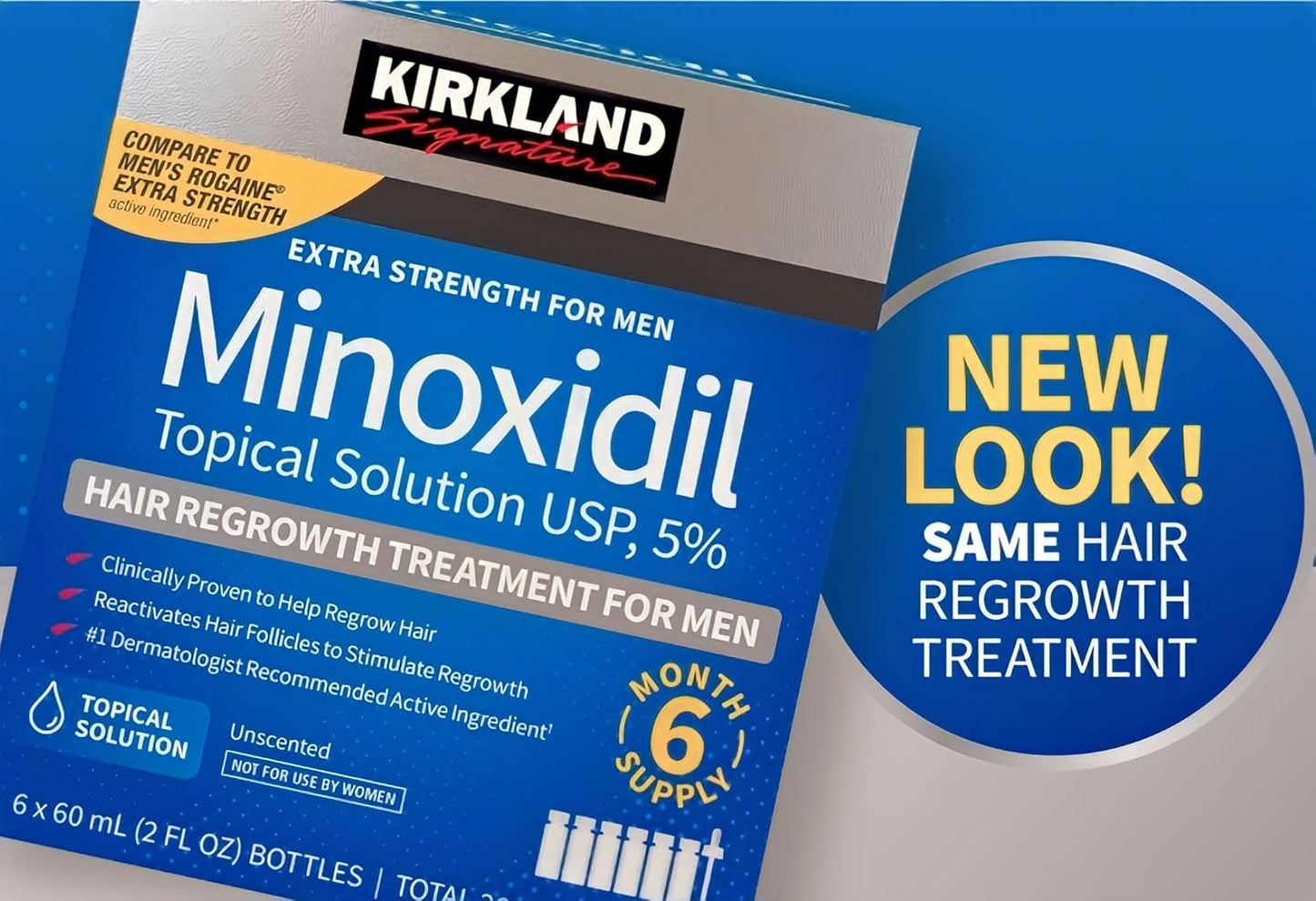 Minoxidil Kirkland 5% para hombres 1 unidad